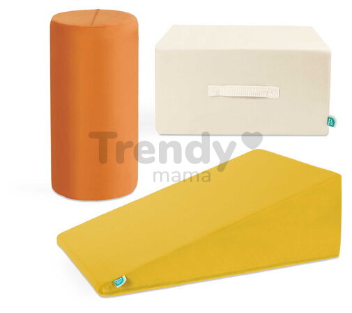 Penové tvary maxi s valcom WonderShapes B-Toys 3 kusy rampa valec a kocka od 12 mes BTBX2456Z