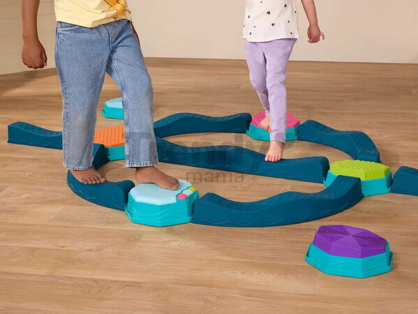 Prekážková dráha so stupienkami Balance & Groove B-Toys modulárna s hudbou a svetelnými efektmi BTBX2473Z