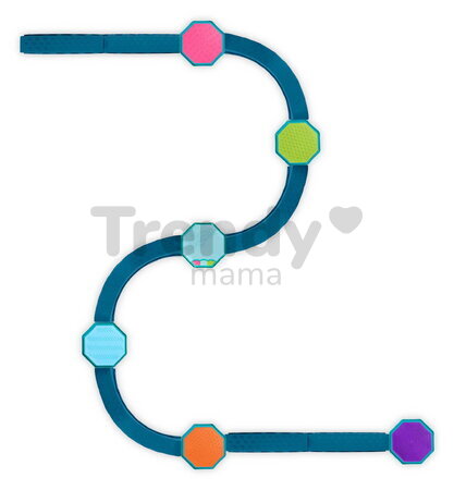 Prekážková dráha so stupienkami Balance & Groove B-Toys modulárna s hudbou a svetelnými efektmi BTBX2473Z