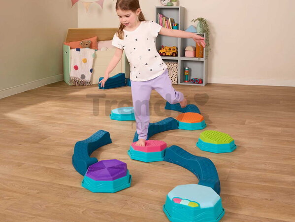 Prekážková dráha so stupienkami Balance & Groove B-Toys modulárna s hudbou a svetelnými efektmi BTBX2473Z