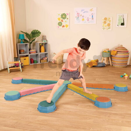 Balančné stupienky Balance & Hop B-Toys na rozvoj rovnováhy, koordinácie a motoriky 6 kusov BTBX2484Z