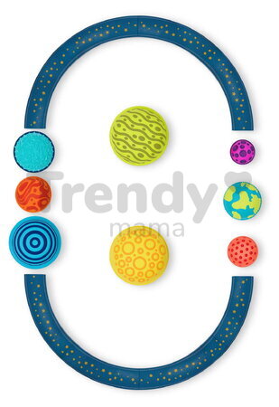 Prekážková dráha so stupienkami Balance Planet Hopper B-Toys modulárna 8 balančných dielov a 8 planét od 24 mes BTBX2494Z