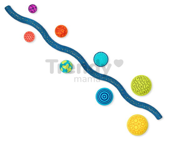 Prekážková dráha so stupienkami Balance Planet Hopper B-Toys modulárna 8 balančných dielov a 8 planét od 24 mes BTBX2494Z