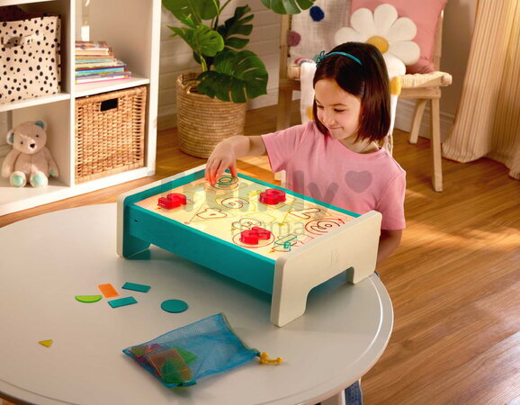 Hrací pult Look & Shine B-Toys na učenie čísel, farieb a tvarov svietiaci BTBX2604Z