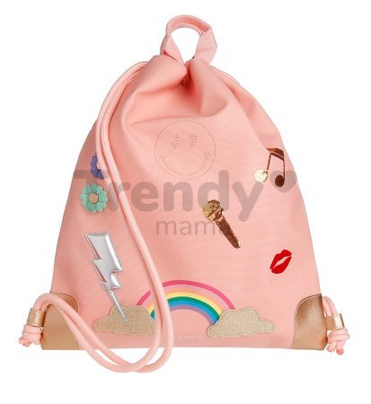 Školský vak na telocvik a prezuvky City Bag Lady Gadget Pink Jeune Premier ergonomický luxusné prevedenie 40*36 cm