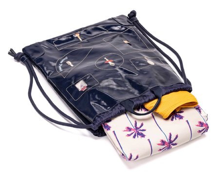 Sac pentru încălțăminte și trening City Bag Jewellery Box Navy Jeune Premier design ergonomic de lux 41*27 cm
