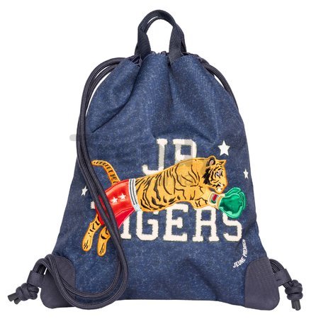 Školský vak na telocvik a prezuvky City Bag Boxing Tiger Navy Mélange Jeune Premier ergonomický luxusné prevedenie 40*36 cm