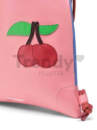 Školský vak na telocvik a prezuvky City Bag Cherry Pink Jeune Premier ergonomický luxusné prevedenie 40*36 cm