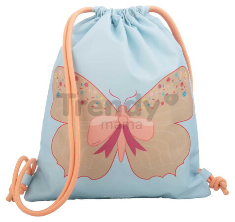 Školský vak na telocvik a prezuvky Sports Bag Butterfly Gold Jeune Premier ergonomický luxusné prevedenie 40*36 cm JPSP025132