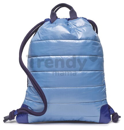 Školský vak na telocvik a prezuvky City Bag Puffer Blue Jeune Premier ergonomický luxusné prevedenie 40*36 cm