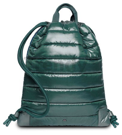 Školský vak na telocvik a prezuvky City Bag Puffer Green Jeune Premier ergonomický luxusné prevedenie 40*36 cm