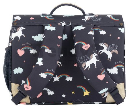 Školská aktovka Classic Midi Rainbow Unicorn Jeune Premier ergonomická luxusné prevedenie 30*38 cm
