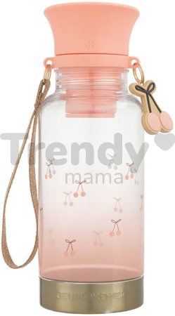 Školská fľaša na vodu Drinking Bottle Cherry Pompon Jeune Premier ergonomická luxusné prevedenie 22*9 cm