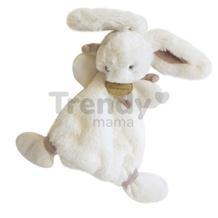 Plyšový zajačik na maznanie Bunny Bonbon Doudou et Compagnie béžový 26 cm v darčekovom balení od 0 mes