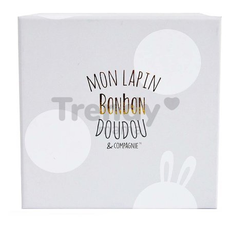 Plyšový zajačik Lapin Bonbon Doudou et Compagnie béžový 16 cm v darčekovom balení od 0 mes