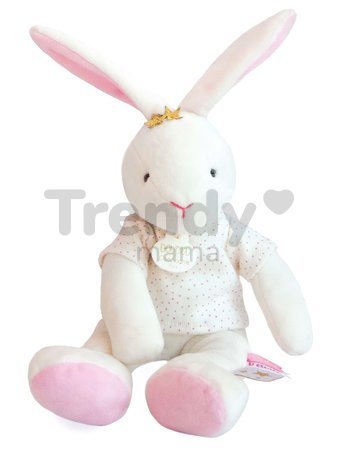 Plyšový zajačik Bunny Star Perlidoudou Doudou et Compagnie ružový 25 cm v darčekovom balení od 0 mes