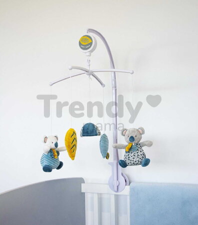Kiságyforgó Yoca le Koala Musical Mobile Doudou et Compagnie dallammal ajándékdobozban 40 cm 0 hó-tól