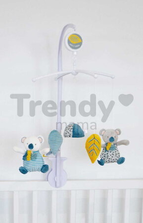 Kiságyforgó Yoca le Koala Musical Mobile Doudou et Compagnie dallammal ajándékdobozban 40 cm 0 hó-tól