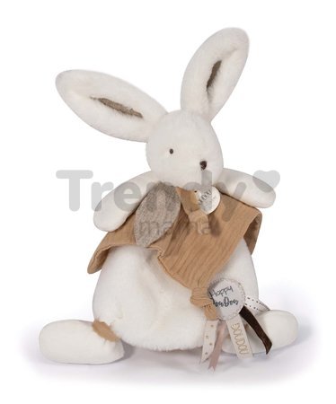 Plyšový zajačik Bunny Happy Wild Doudou et Compagnie hnedý 25 cm v darčekovom balení od 0 mes