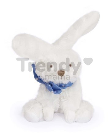 Plyšový zajačik Bunnies Scrunchie Doudou et Compagnie biely 12 cm rôzne druhy od 0 mes