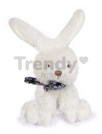 Plyšový zajačik Bunnies Scrunchie Doudou et Compagnie biely 12 cm rôzne druhy od 0 mes