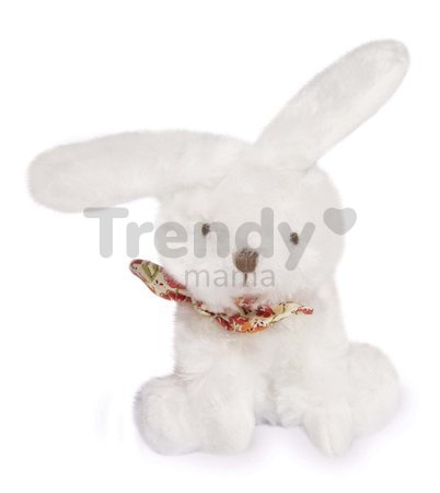 Plyšový zajačik Bunnies Scrunchie Doudou et Compagnie biely 12 cm rôzne druhy od 0 mes