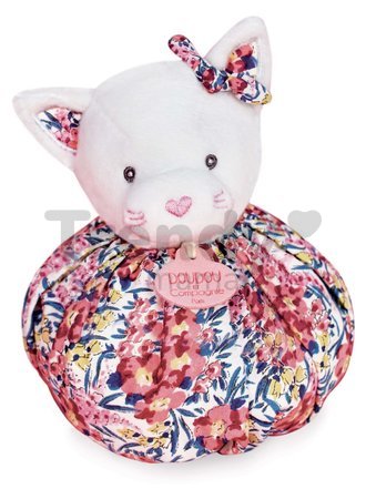 Plyšová mačička na maznanie Doudou Boule 3v1 Doudou et Compagnie ružová 25 cm od 0 mes