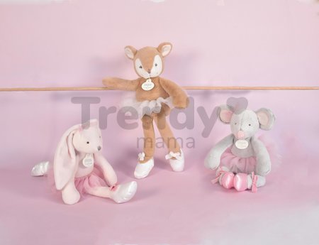 Plyšová bábika zajačik Bunny My Doudou Ballerine Doudou et Compagnie ružová 30 cm v darčekovom balení od 0 mes