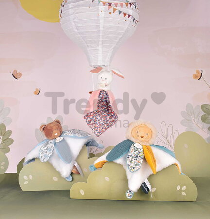 Plüss oroszlán dédelgetéshez Lion Doudou Petal Boh'aime Doudou et Compagnie sárga 27 cm ajándékcsomagolásban 0 hó-tól