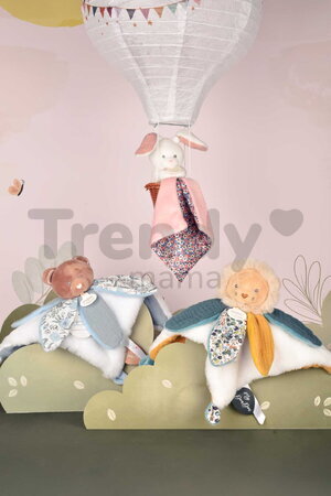 Plüss oroszlán dédelgetéshez Lion Doudou Petal Boh'aime Doudou et Compagnie sárga 27 cm ajándékcsomagolásban 0 hó-tól