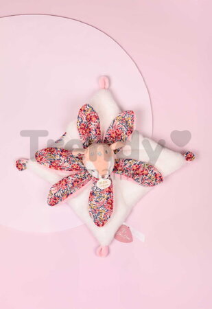 Plüss őzike dédelgetéshez Deer Boh'aime Doudou Petal Doudou et Compagnie rózsaszín 27 cm ajándékcsomagolásban 0 hó-tól