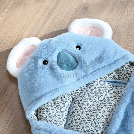 Plyšová zavinovačka pre bábätká Yoca le Koala Baby Nest Doudou et Compagnie modrá 70 cm od 0 mes DC4037