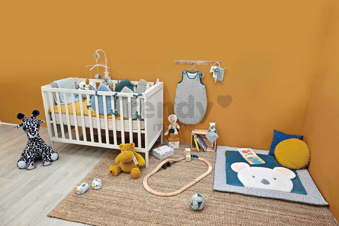 Mantinel do postieľky Yoca le Koala Cot Bumper Doudou et Compagnie modrý 180*130 cm od 0 mes DC4039