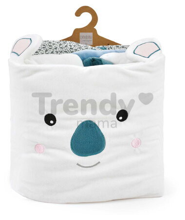Mantinel do postieľky Yoca le Koala Cot Bumper Doudou et Compagnie modrý 180*130 cm od 0 mes DC4039