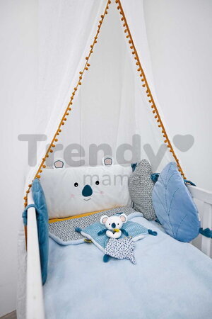 Mantinel do postieľky Yoca le Koala Cot Bumper Doudou et Compagnie modrý 180*130 cm od 0 mes DC4039