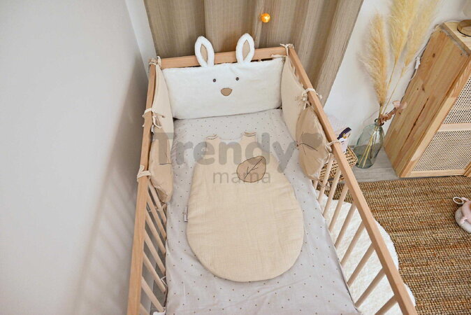Spací vak pre bábätko Happy Wild Baby Sleeping Bag Doudou et Compagnie béžový 70 cm od 0-6 mes DC4042