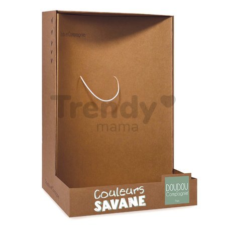 Plyšová žirafa Couleurs Savane Doudou et Compagnie červená 30 cm od 0 mes