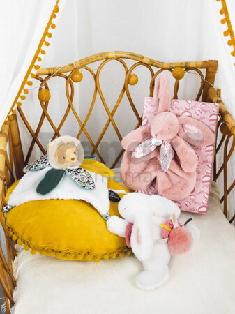 Plüss oroszlán dédelgetéshez Lion Doudou Petal Boh'aime Doudou et Compagnie sárga 27 cm ajándékcsomagolásban 0 hó-tól