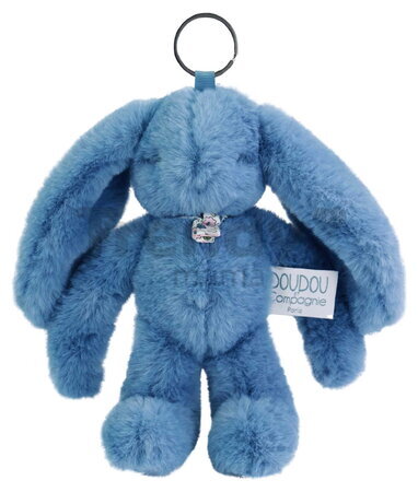 Plyšový zajačik prívesok na kľúče Bunny Keyring Doudou et Compagnie viac farieb 18 cm od 24 mes DC4295