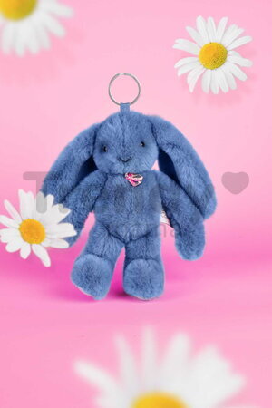 Plyšový zajačik prívesok na kľúče Bunny Keyring Doudou et Compagnie viac farieb 18 cm od 24 mes DC4295
