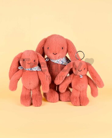 Plyšový zajko Fleurette the Bunny Terracotta Doudou et Compagnie oranžový 35 cm od 0 mes