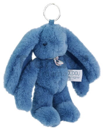 Plyšový zajačik prívesok na kľúče Bunny Keyring Doudou et Compagnie viac farieb 18 cm od 24 mes DC4295