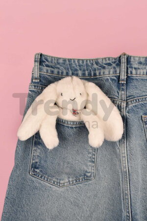 Plyšový zajačik prívesok na kľúče Bunny Keyring Doudou et Compagnie viac farieb 18 cm od 24 mes DC4295