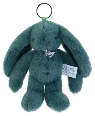 Plyšový zajačik prívesok na kľúče Bunny Keyring Doudou et Compagnie viac farieb 18 cm od 24 mes DC4295