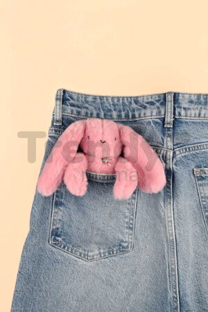 Plyšový zajačik prívesok na kľúče Bunny Keyring Doudou et Compagnie viac farieb 18 cm od 24 mes DC4295