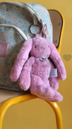 Plyšový zajačik prívesok na kľúče Bunny Keyring Doudou et Compagnie viac farieb 18 cm od 24 mes DC4295