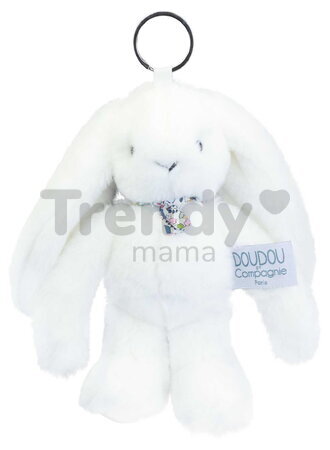 Plyšový zajačik prívesok na kľúče Bunny Keyring Doudou et Compagnie viac farieb 18 cm od 24 mes DC4295