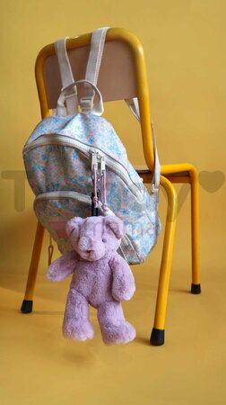 Plyšový zajačik prívesok na kľúče Bunny Keyring Doudou et Compagnie viac farieb 18 cm od 24 mes DC4295