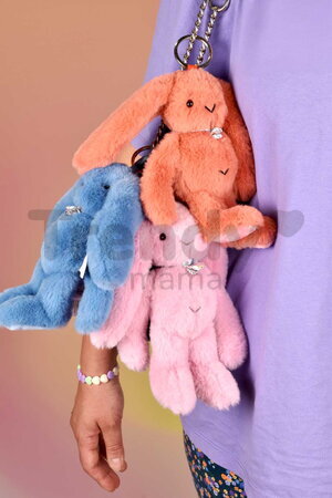 Plyšový zajačik prívesok na kľúče Bunny Keyring Doudou et Compagnie viac farieb 18 cm od 24 mes DC4295