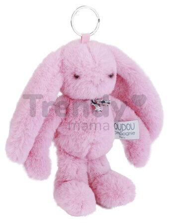 Plyšový zajačik prívesok na kľúče Bunny Keyring Doudou et Compagnie viac farieb 18 cm od 24 mes DC4295